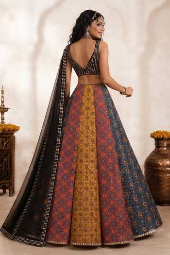 Monk & Mei By Sonia Anand Mehrang Emboridered Lehenga Set