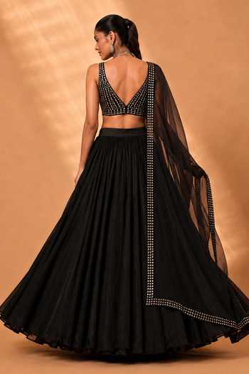 Monk & Mei By Sonia Anand Gulrang Emboridered Lehenga Set