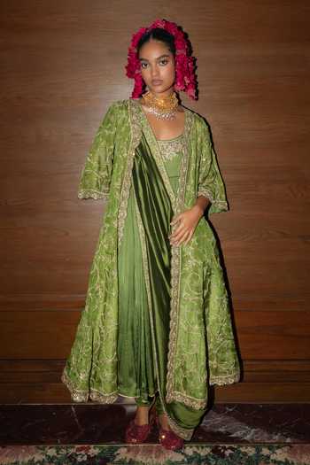 Punit Balana Rani Sa Embroidered Jacket Anarkali Set