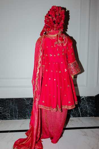 Punit Balana Embroidered Short Anarkali Skirt Set 