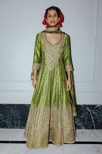 Punit Balana Embroidered Anarkali With Dupatta 