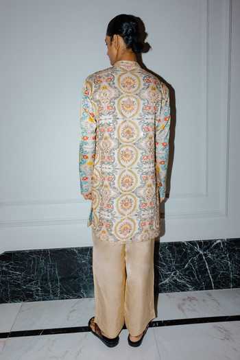 Punit Balana Ivory Printed Kurta Set