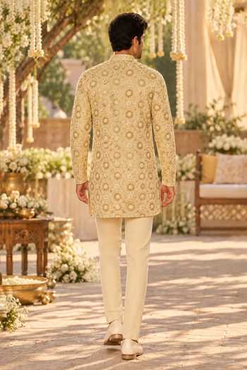 Label Lila Embroidered Straight Kurta Set 