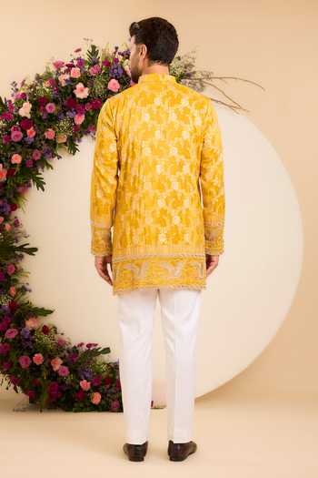 Kasbah The Solenne Regal Flamingos Kurta