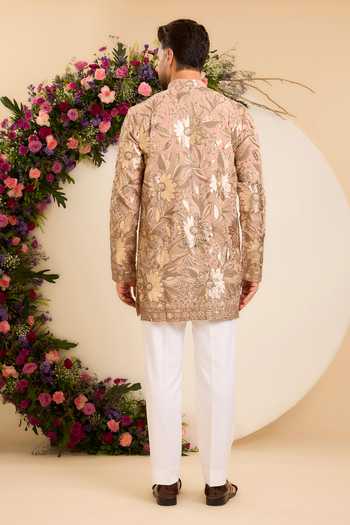 Kasbah The Fleur Leather Patchwork Short Kurta 
