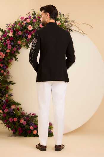 Kasbah Floral Embroidered Bandhgala 