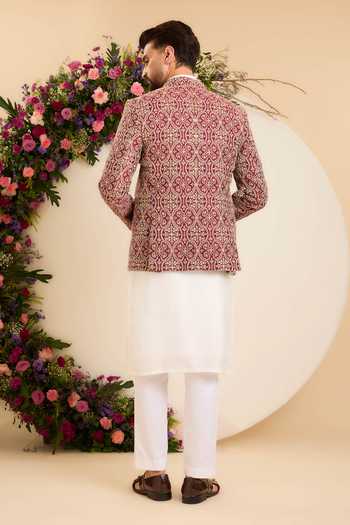 Kasbah Threadwork Embellished Bandhgala Jacket 