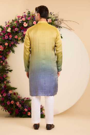 Kasbah The Elara Soft Ombre Leather Work Kurta 