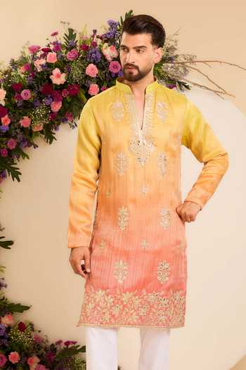Kasbah A Sunlit Ombre Embroidered Kurta