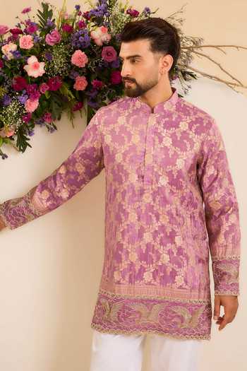Kasbah Flamingo Embroidered Kurta 
