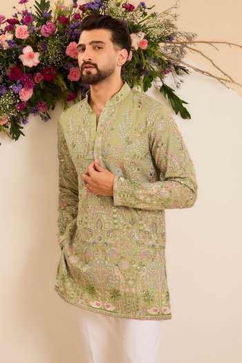 Kasbah A Whimsical Tropical Landscape Kurta 