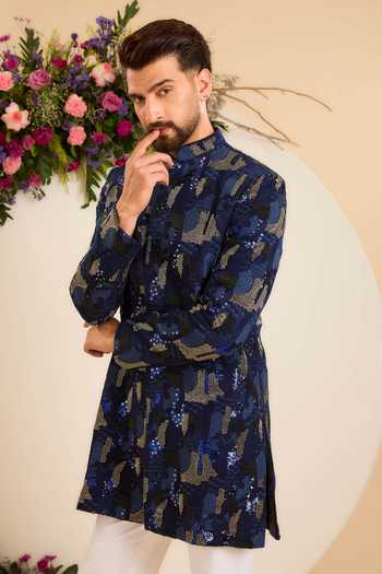 Kasbah The Saphir Cutdana Short Sherwani 