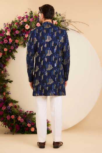 Kasbah The Saphir Cutdana Short Sherwani 