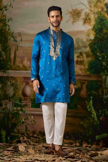 Arihant Rai Sinha Zari Woven Kurta Set 