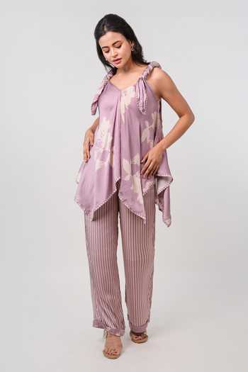 9899 Lilac Bloom Top & Pant Set 