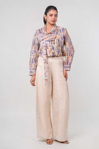 9899 Printed Top & Pant Set 