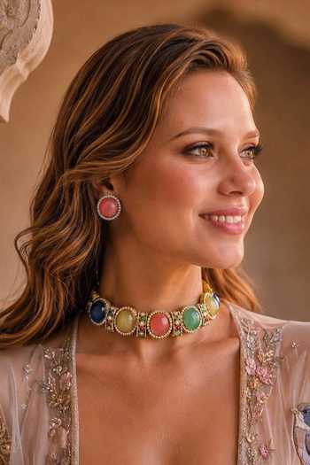 Amaara Jewels Stone Embellished Choker Set 