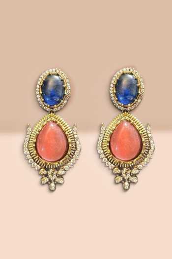 Amaara Jewels Multi Color Stone Embellished Pendant Necklace Set Online at Aza Fashions Amaara Jewels_Multi Color Stone Embellished Pendant Necklace Set _Online_at_Aza_Fashions