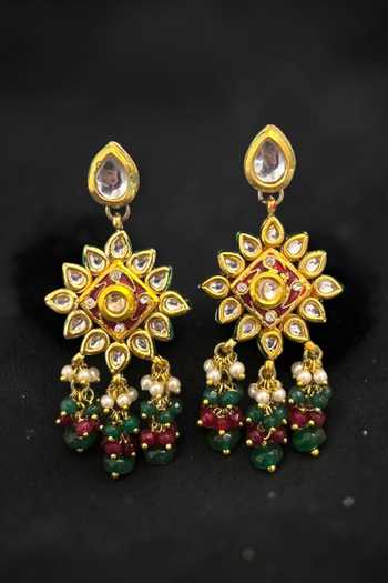 Buy Amaara Jewels Gold Plated Bead Embellished Necklace Set Online at Aza Fashions Buy_Amaara Jewels_Gold Plated Bead Embellished Necklace Set _Online_at_Aza_Fashions