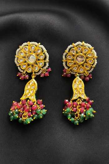 Shop Amaara Jewels Gold Plated Kundan Embellished Choker Set Online at Aza Fashions Shop_Amaara Jewels_Gold Plated Kundan Embellished Choker Set _Online_at_Aza_Fashions