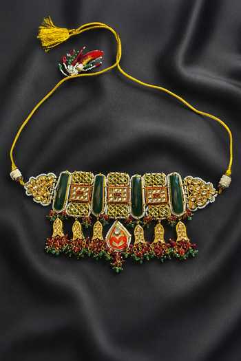 Amaara Jewels Kundan Embellished Choker Set 
