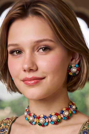 Amaara Jewels Stone Embellished Choker Set 