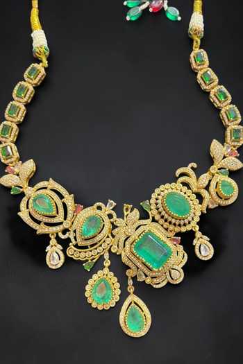 Amaara Jewels Stome Embellished Necklace Set 