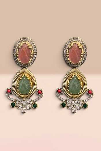 Buy Amaara Jewels Gold Plated Stone Embellished Pendant Choker Set Online at Aza Fashions Buy_Amaara Jewels_Gold Plated Stone Embellished Pendant Choker Set _Online_at_Aza_Fashions
