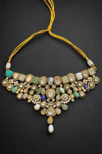 Amaara Jewels Stone Studded Necklace Set 