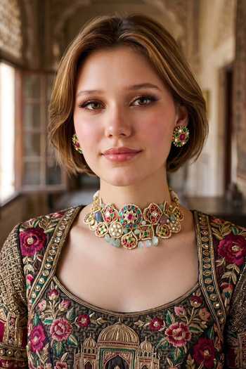 Amaara Jewels Pearl Drop Choker Set 