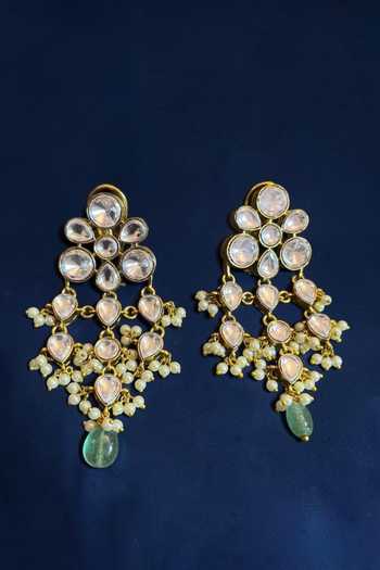 Buy Amaara Jewels Gold Plated Polki Embellished Choker Set Online at Aza Fashions Buy_Amaara Jewels_Gold Plated Polki Embellished Choker Set _Online_at_Aza_Fashions
