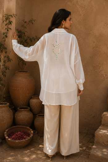 Gulaal Placement Embroidered Shirt 
