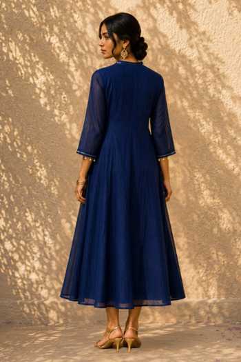 Gulaal Neckline Embroidered Dress 