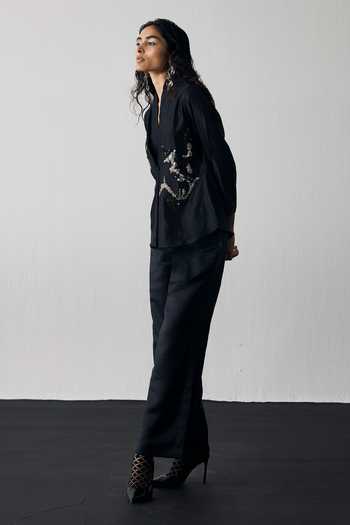 Notsosure Hand-Embroidered Shirt & Pant Set 