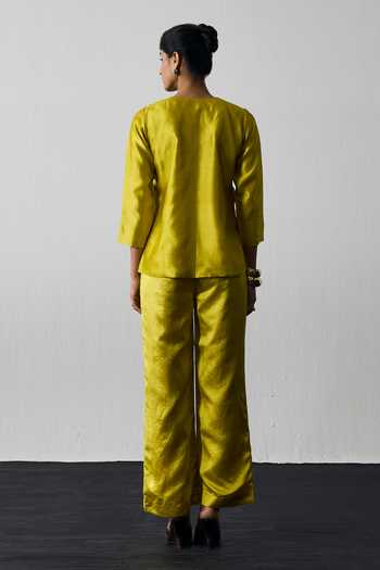 Notsosure Embroidered Top & Pant Set 