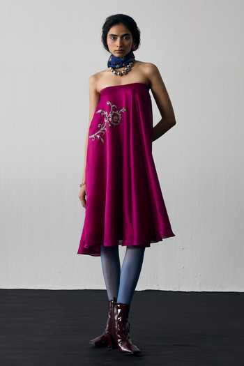 Notsosure Motif Tube Dress 