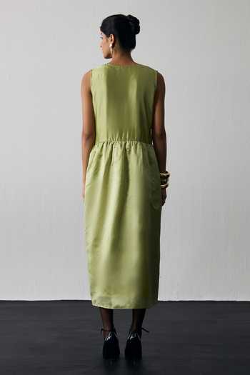 Notsosure Dupion Silk Vest Dress 