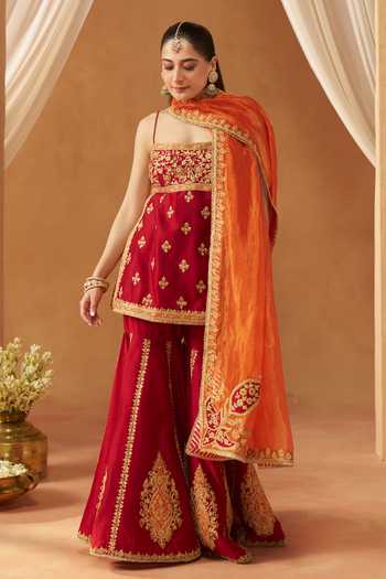 Sheetal Batra Najma Silk Chanderi Kurta Set 