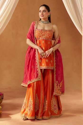 Sheetal Batra Najma Embroidered Kurta Gharara Set 