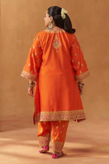 Sheetal Batra Zeenal Silk Chanderi Kurta Set