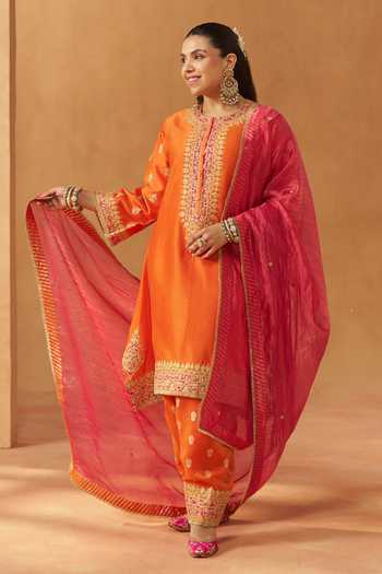 Sheetal Batra Zeenal Silk Chanderi Kurta Set