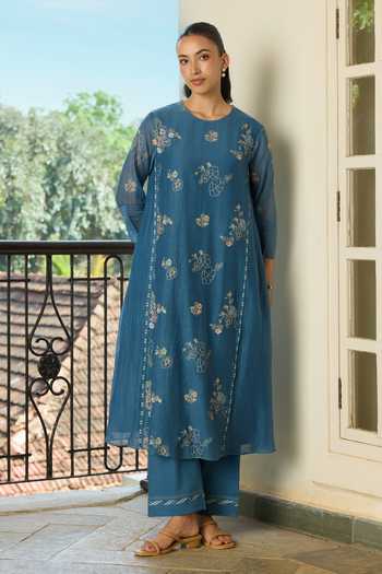 Vaayu Thread Embroidered Kurta & Pant Co-ord Set