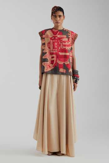 Aseem Kapoor Bulan Printed Boxy Top & Skirt Set