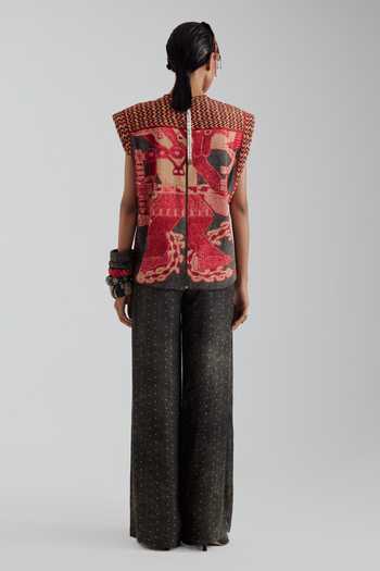 Aseem Kapoor Bulan Printed Boxy Top & Trouser Set
