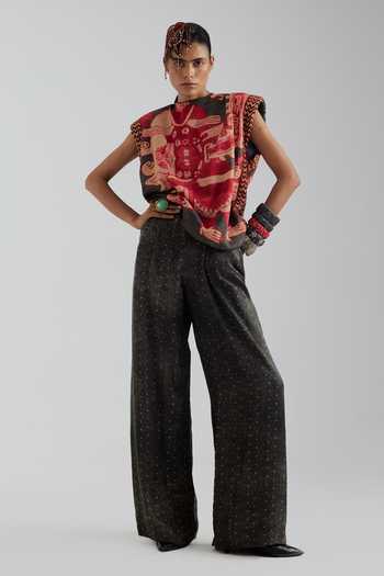 Aseem Kapoor Bulan Printed Boxy Top & Trouser Set
