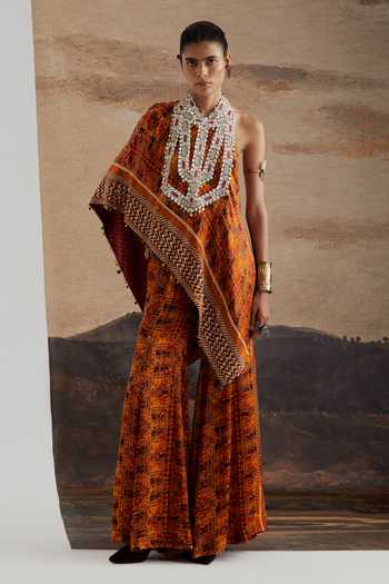 Aseem Kapoor Rasa One Shoulder Top & Sharara Set