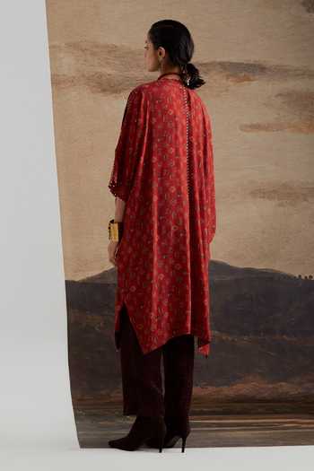 Aseem Kapoor Miraat Printed Tunic & Bandhani Trouser Set