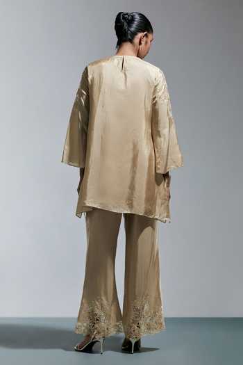 One Not Two Floral Embroidered Kurta & Pant Set 
