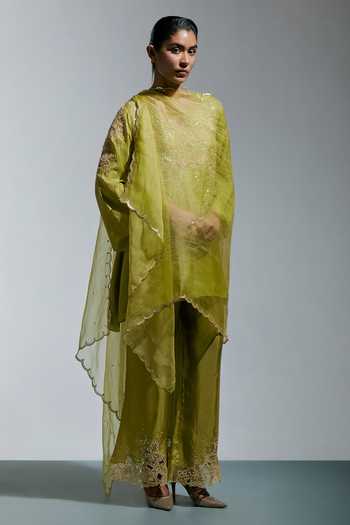 One Not Two Silk Organza Dupatta 