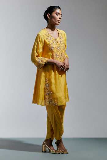 One Not Two Floral Hand Embroidered Kurta & Salwar Set 